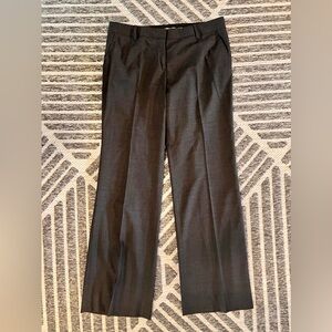 TORY BURCH Sz 12 Classic Gray Wool Wide Leg Slacks Dress Pants Orig $598